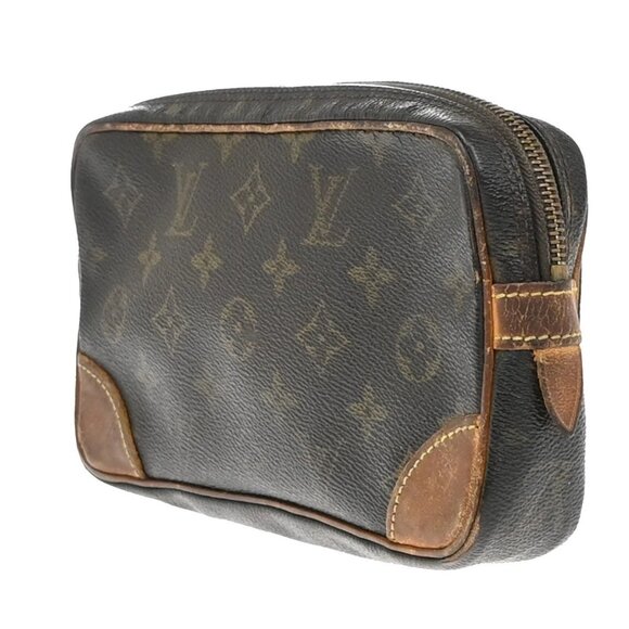 LOUIS VUITTON Marly Dragonne PM Clutch Hand Bag Monogram Leather M51827 01KB420 - Picture 2 of 13